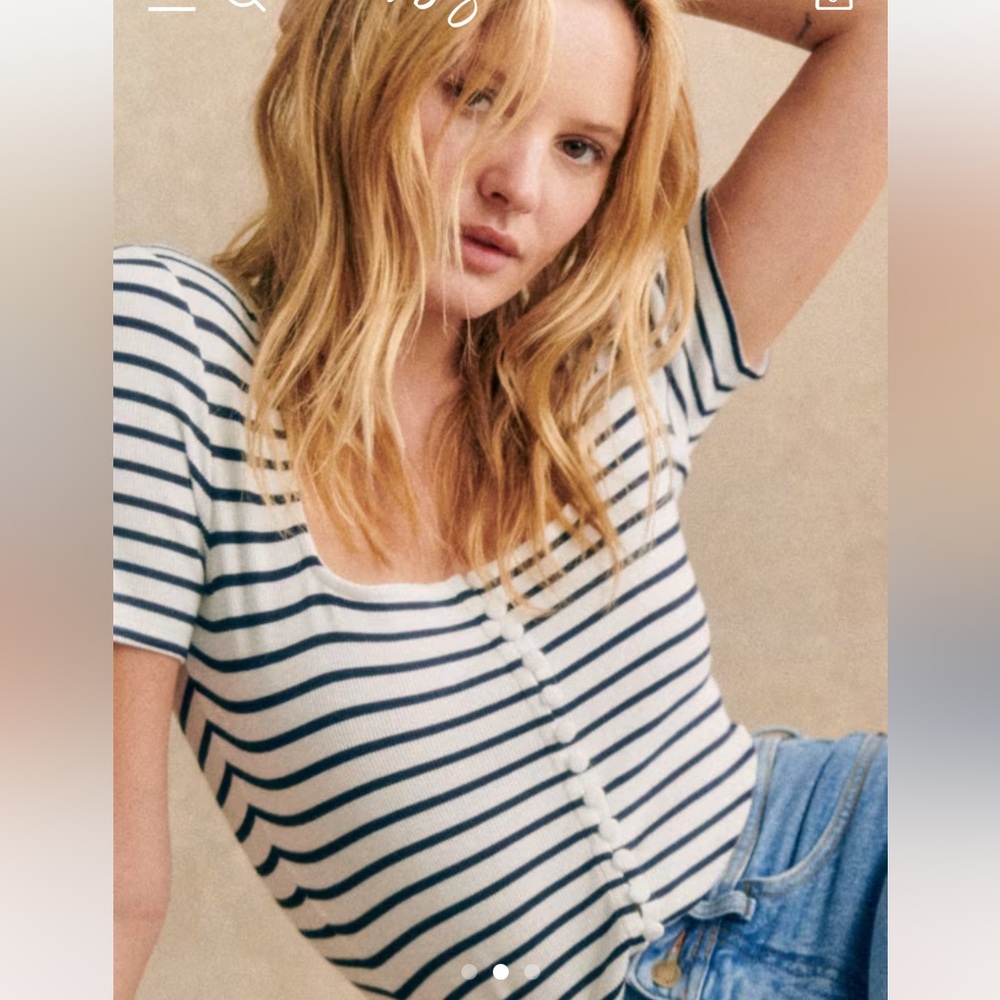 NWT Sezane Grant T-shirt Size Small